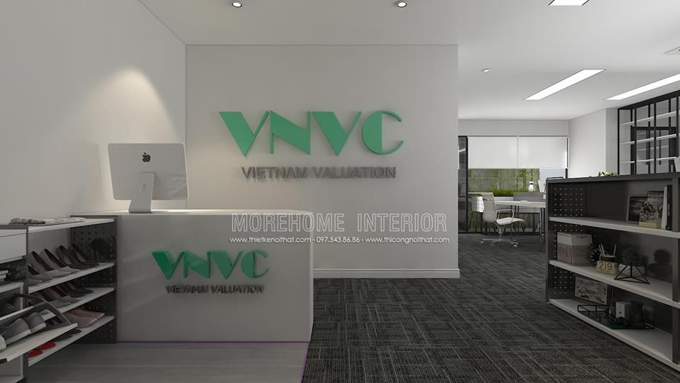 Thiết kế nội thất văn phòng VNVC đẹp hiện đại
